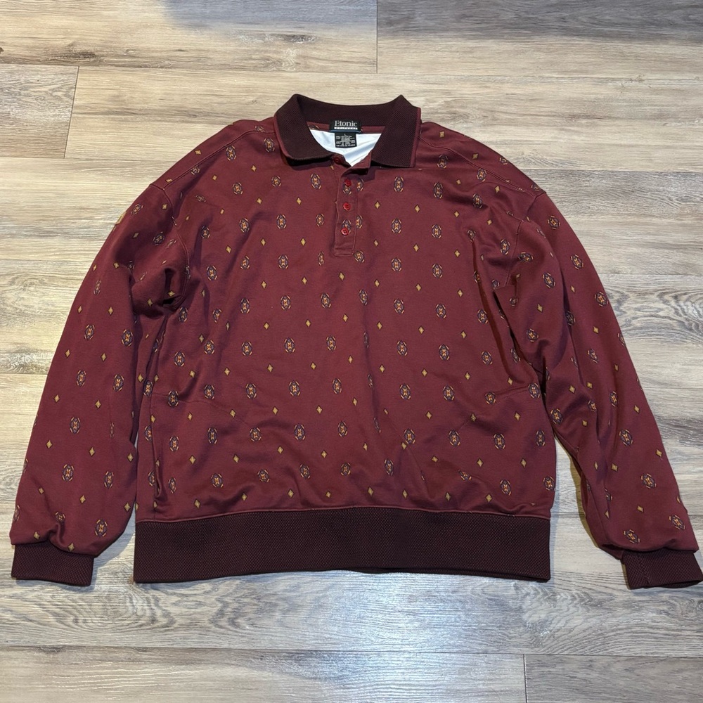 VTG 90s Golfwear Gore Windstopper preppy collared pullover windbreaker sz L